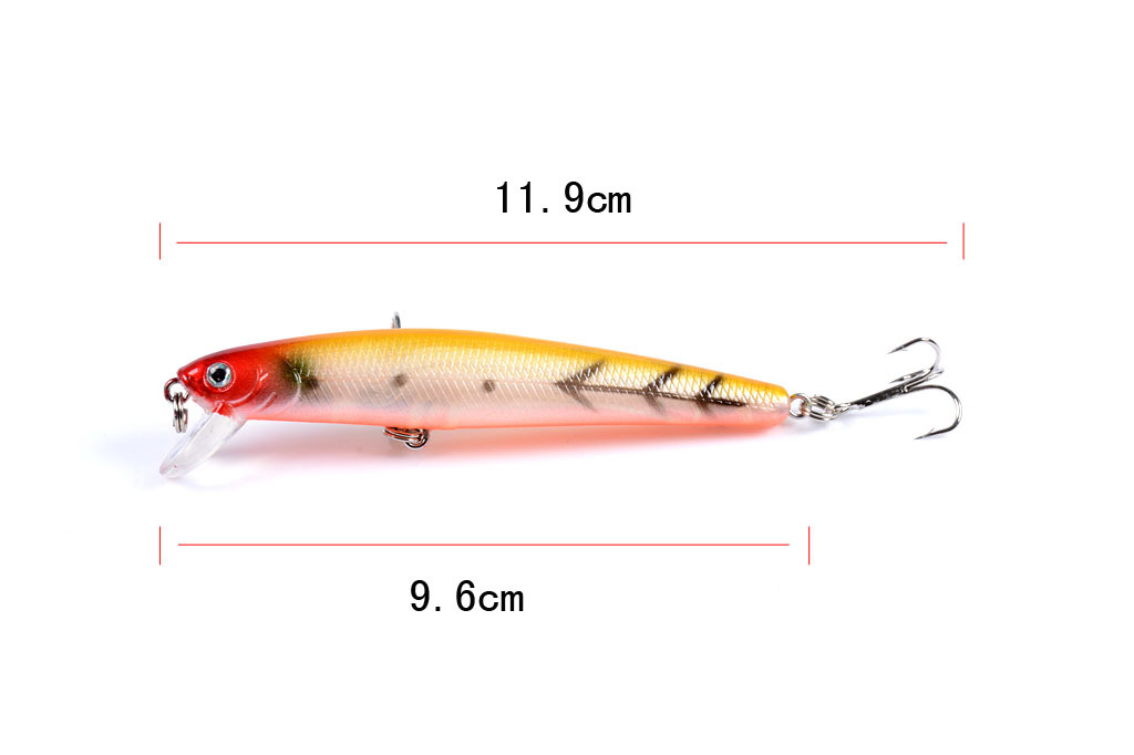 Sinking Minnow Fishing Lures Hard Plastic Baits Fresh Water Bass Swimbait Tackle Gear