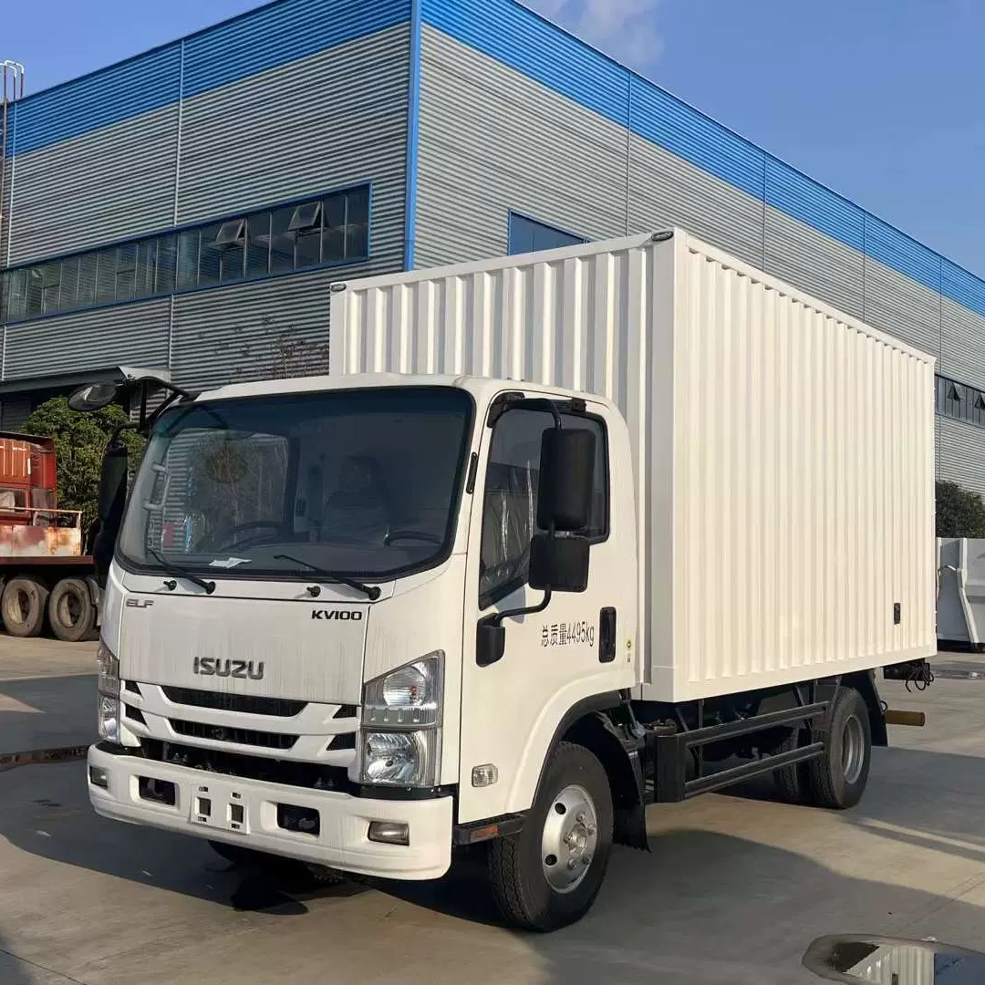 厂家直供五十铃KV100/4.2米厢式载货车出口非洲中亚