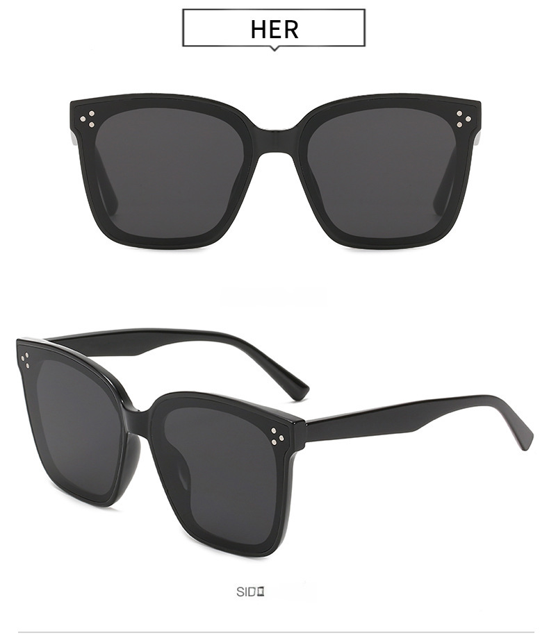New Small Three-point Sunglasses Women's Large-frame Slimming Plain-looking Sunglasses Men's Fashionable Korean-style Street Photographer Red Book Onl_voghion.com