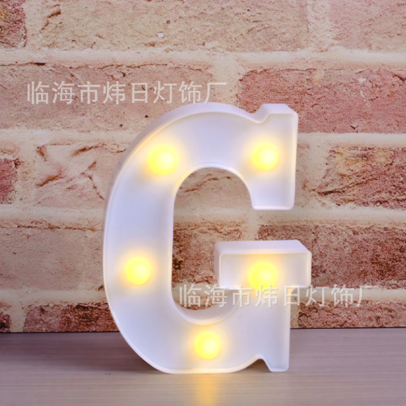 クロスボーダー発光アルファベットライト英数字ledライト誕生日プロポーズ告白アレンジシーン雰囲気装飾イルミネーション|undefined