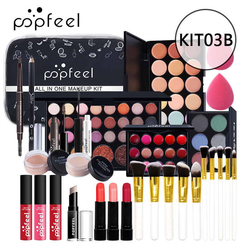 1000g Weight Makeup Set Type Of Cosmetics Paste Material Multicolor Pattern Elegant, Glam, Punk Style Elegant Glam Punk Multicolor Paste Makeup Set 20