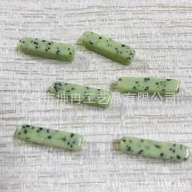 抹茶树脂长条颗粒杂色珠子日系耳环DIY饰品配件耳钉制作材料批发