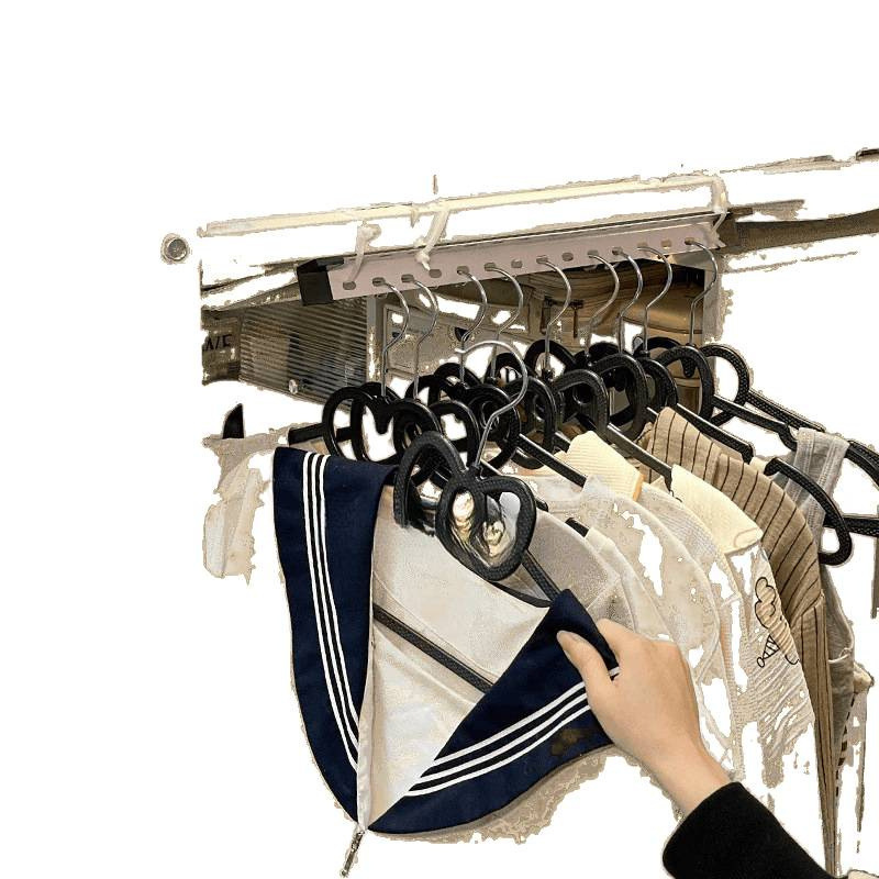 宿舍床上放衣服神器置物架寝室下铺收纳架床头床尾整理挂式衣柜|undefined