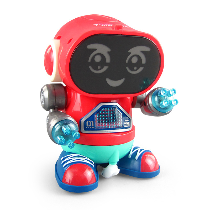 Robot de rock eléctrico transfronterizo música Luz automática para caminar swing robot de baile juguete para niños