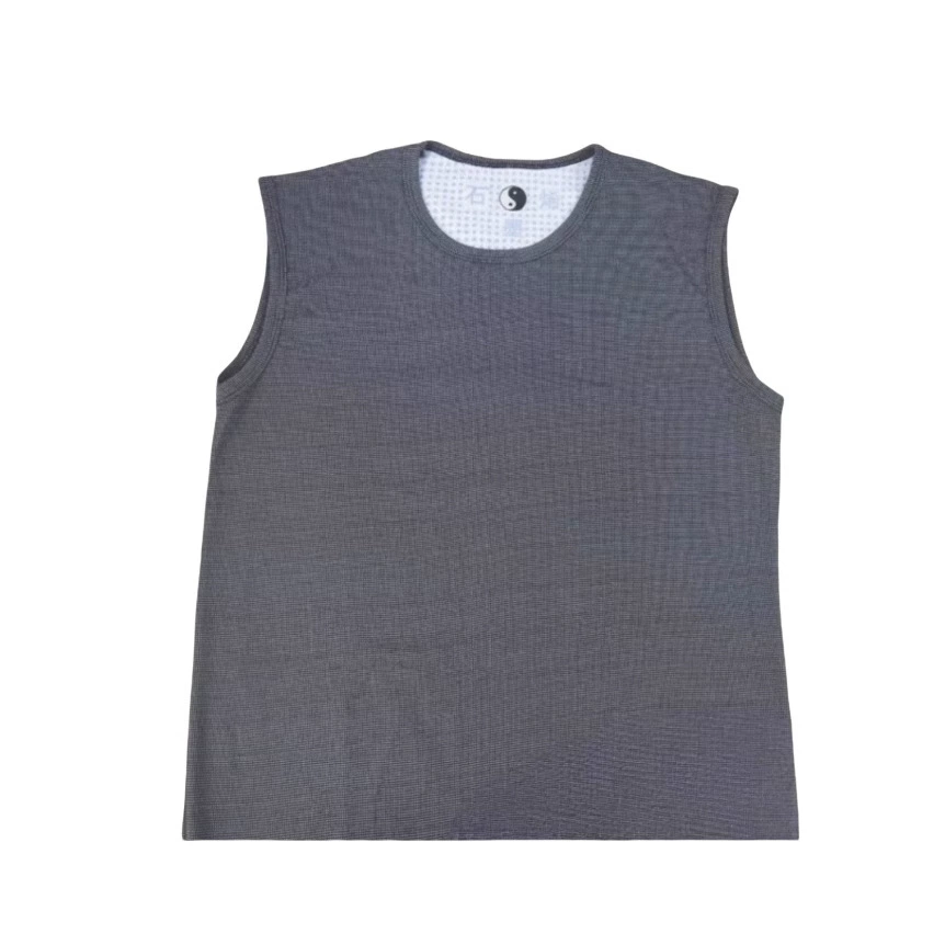 Мужская и женская дышащая цельная футболка из ледяного шелка без рукавов в стиле электронной коммерции, прямая поставка, прямая трансляция, одинаковый стиль, четыре сезона