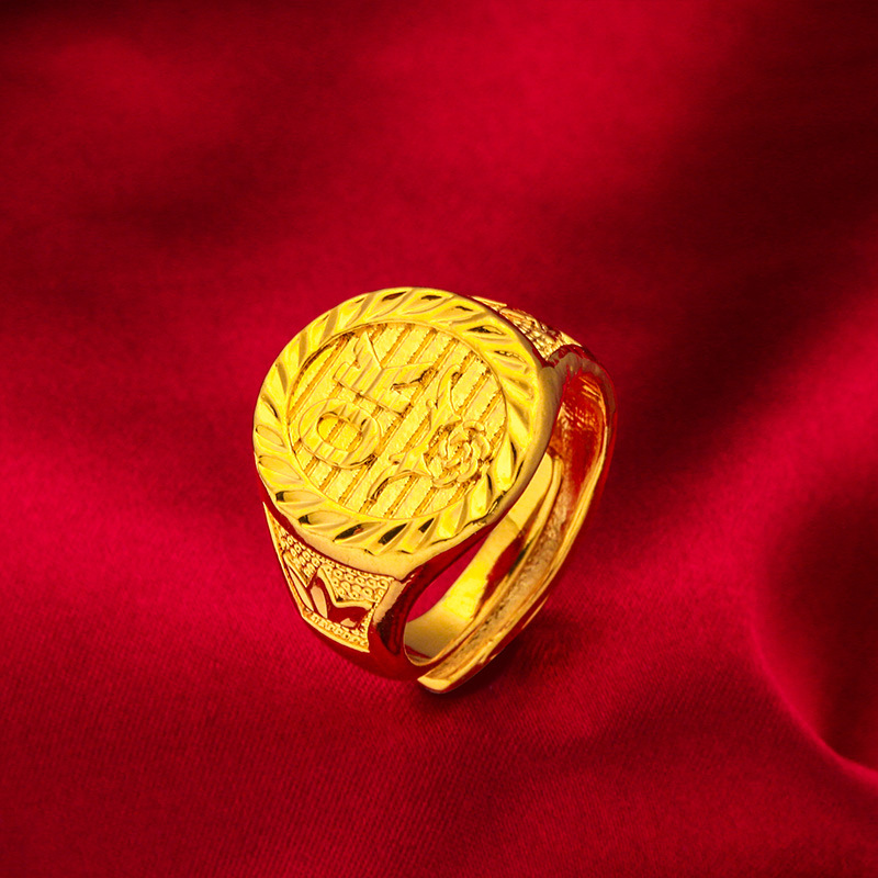 Bijoux unisexes Bague en or tendance Bijoux ouverture bague OK_voghion.com