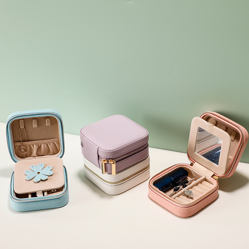2026 Creative Four-Leaf Clover Jewelry Box Cross-Border Wholesale Simple Earring Ring Small Jewelry Storage Box 2026 Creative Four-Leaf Clover Jewelry Box Cross-Border Wholesale Simple Earring Ring Small Jewelry Storage Box