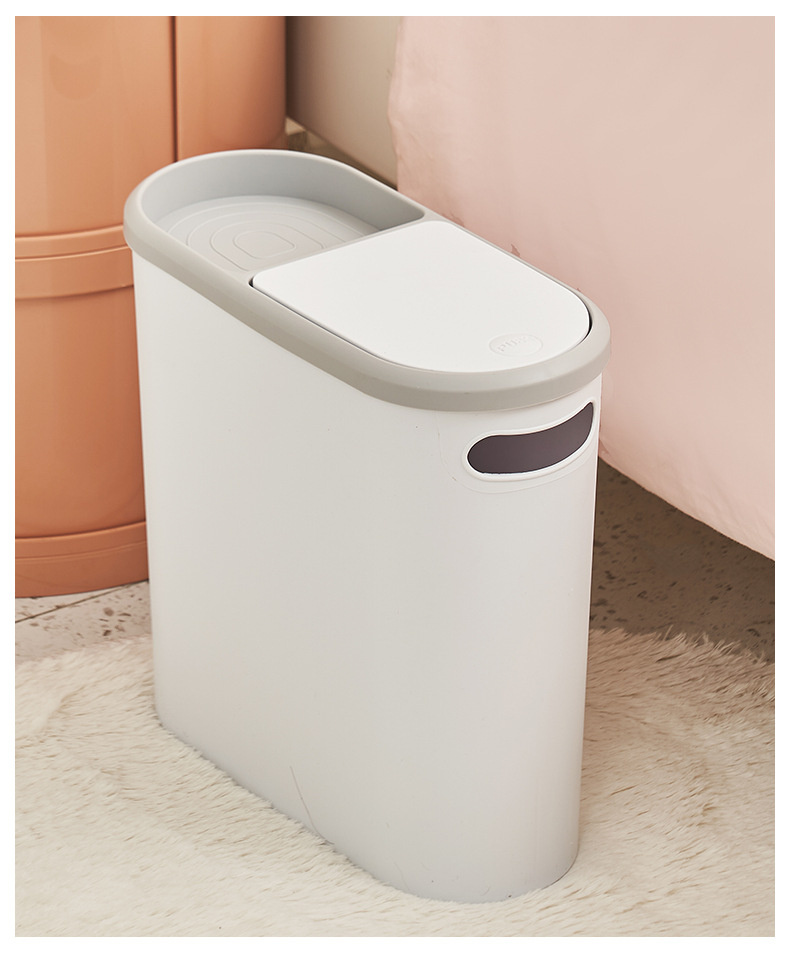 Simple Style Solid Color PP Trash Can display picture 3