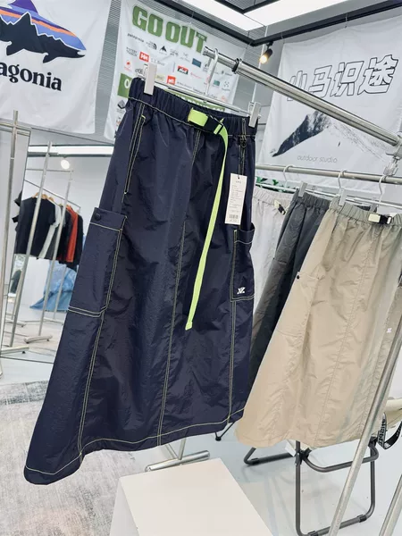 Outdoor mountain-style water-repellent large-pocket hiking camping quick-dry workwear half skirt sports skirt for women