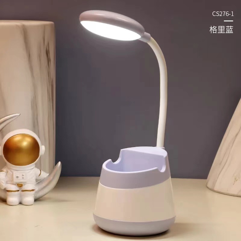 Lámpara LED de escritorio para estudiantes, recargable, doble uso, diseño lindo