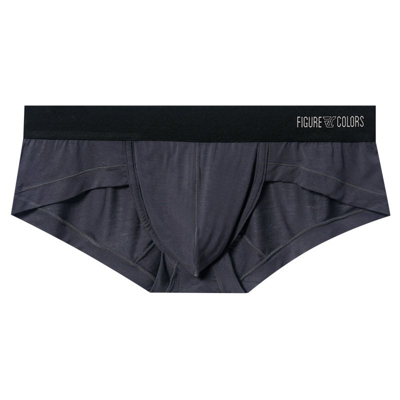 Procesamiento generación modal calzoncillos de los hombres verano transpirable antibacteriano cintura baja calzoncillos de los hombres pantalones de color sólido para hombres