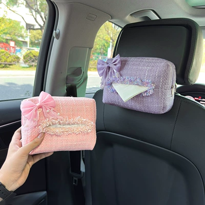 Box Car Armrest Box Tissue — Car tissue box/set