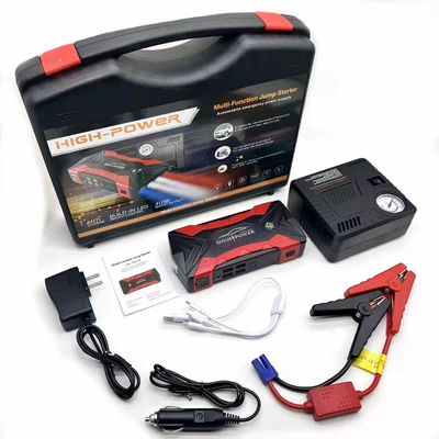 Qy33 Car Emergency Starting Power Kempinq və səyahət - high-configuration-large-bag-with-air-pump