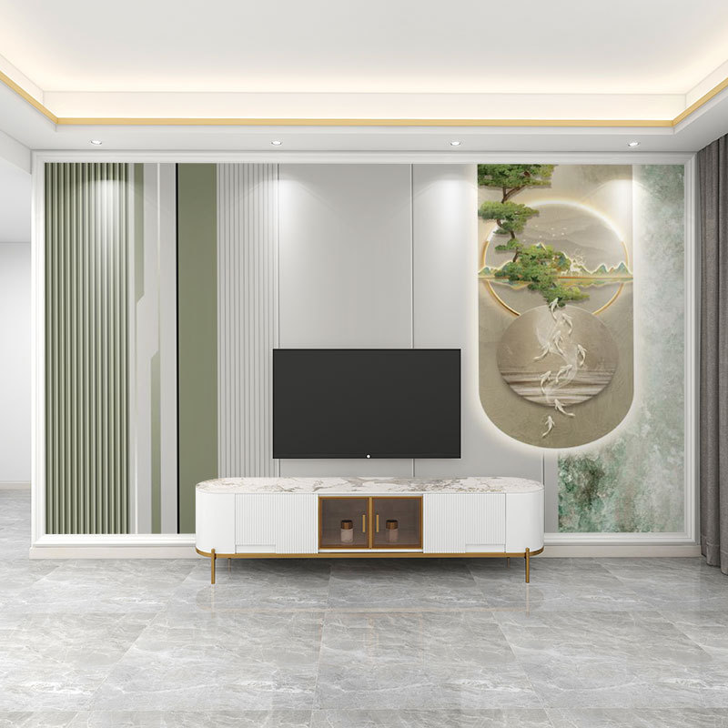 墙纸3d立体法式简约轻奢电视背景墙壁纸客厅壁布装饰墙布壁画|undefined