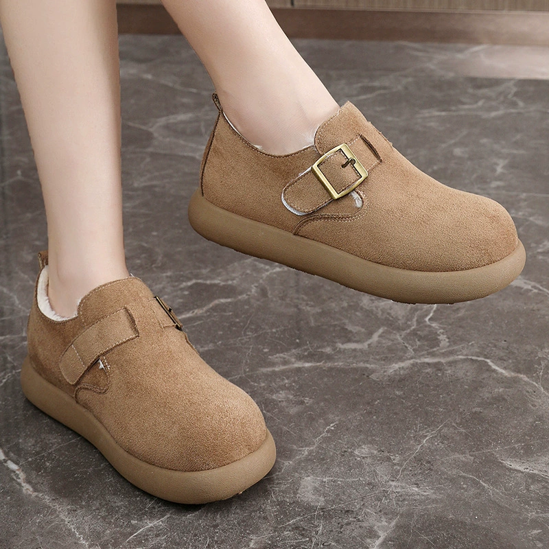 BN5001 всё включено плюс бархатная маленькая картошка обувь Birkenstock для женщин 2025 новая зимняя слип-он ленивые шапочки хлопковые туфли