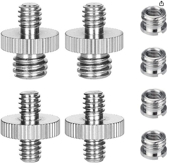 Accesorios de fotografía Juego de tornillos Tornillos de fotografía Juego de doble cabeza Juego de tornillos de conversión Tornillos de conversión de cámara