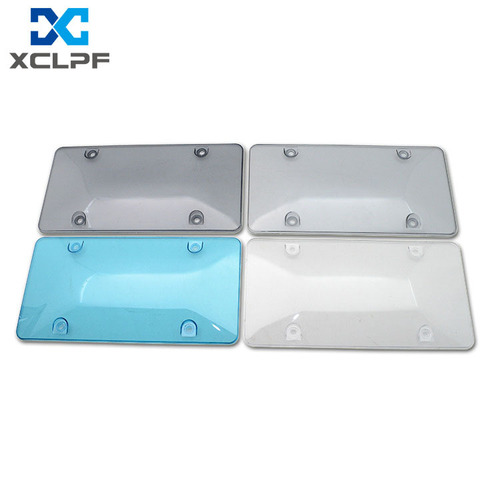 Cross-border modified US specification transparent license plate holder plastic metal universal car brand photo frame