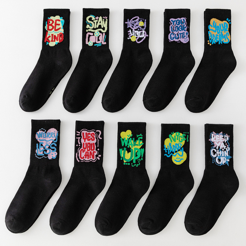 Klein calcetines de moda azul calcetines grandes C Placa de ajedrez estudiante de cuadros ins calcetines de moda a media pierna calcetines largos de otoño e invierno