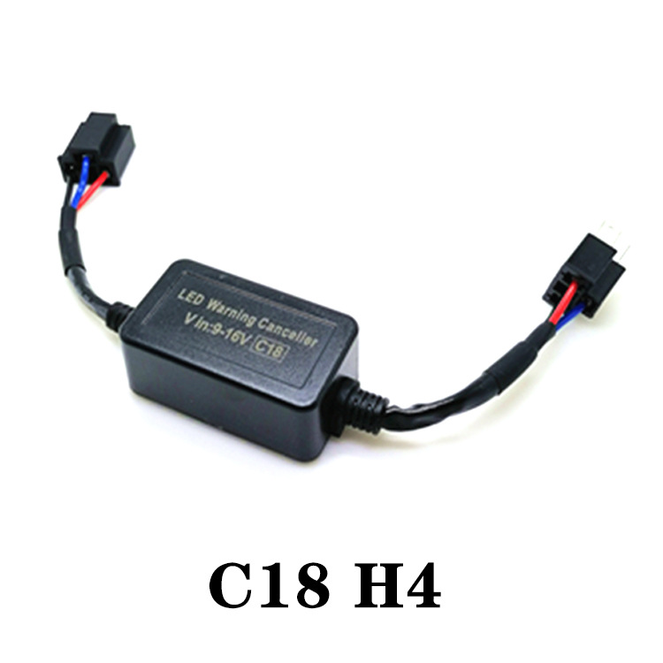 Venta caliente transfronteriza C18 coche LED faro super fuerte decodificador H7 faro anti-Parpadeo anti-interferencia eliminador de fallos