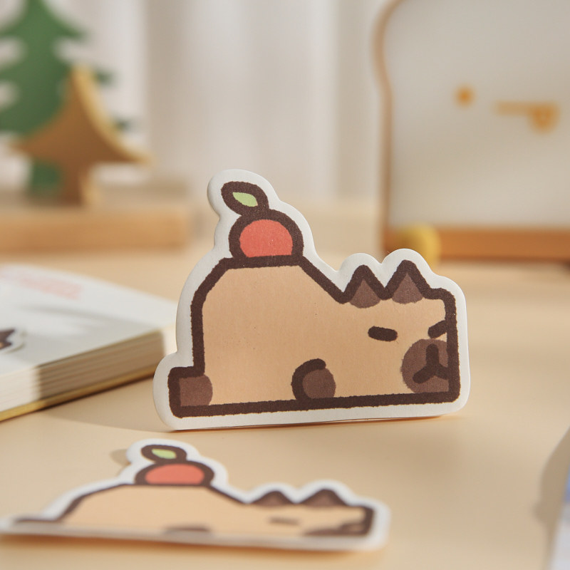 Youyou Brin tarjeta trasera N pegatinas Fang Meng Island Cartoon Original ins estilo estudiante nota adhesiva nota de oficina