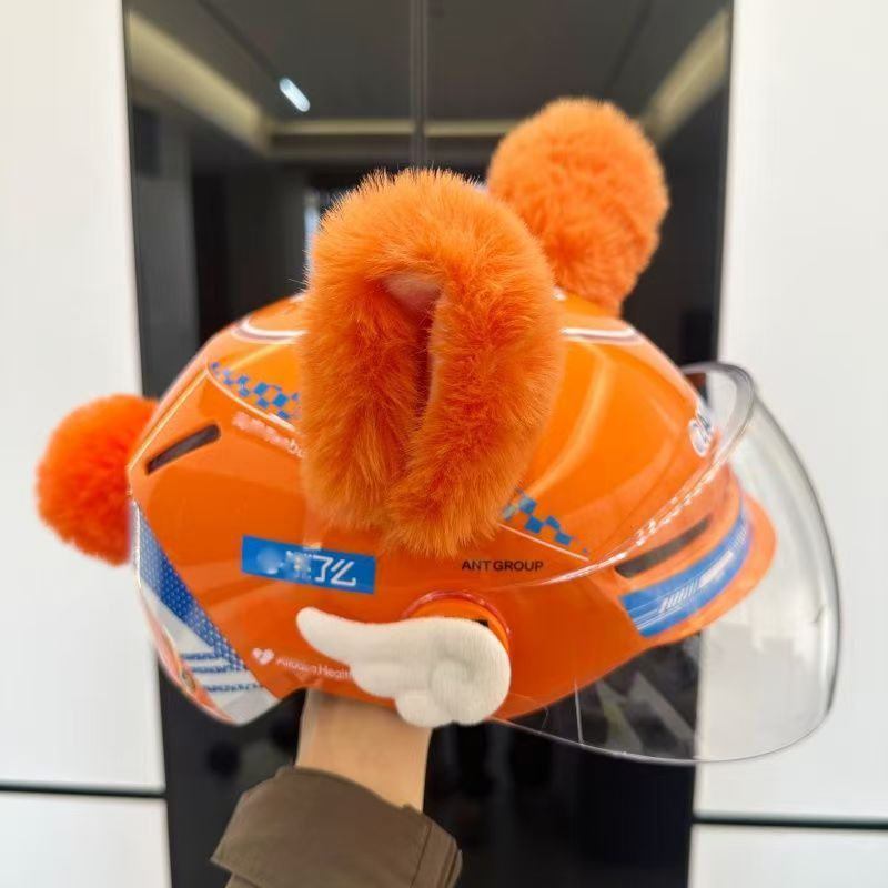 3D Cat and Rabbit Ears Cute Children's Accessories for Delivery Equipment, Motorcycle Full/Half Helmets, Ski and Electric Helmet Decoration