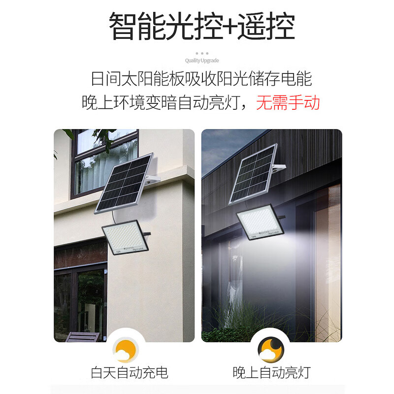 lámpara solar al aire libre lámpara de patio doméstica ultra brillante alta potencia impermeable al aire libre lámpara de iluminación LED rural