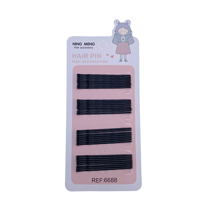 Estilo coreano de las niñas updo negro horquilla frontal clip de pelo clip lateral accesorios para el cabello tocado al por mayor profesional horquilla