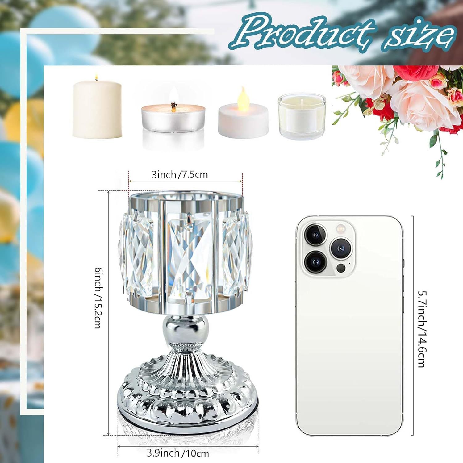 Comercio exterior transfronterizo de estilo europeo al por mayor candelabro de cristal hotel luz de vela dorada cena decoración del hogar candelabro artesanal