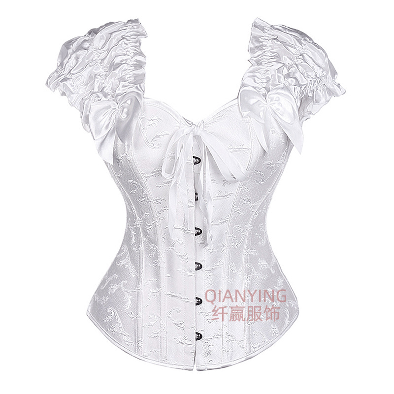 Corsé adelgazante con doble tirante para mujer, moldeador de busto y cintura, faja moldeadora de estilo palacio europeo y americano.