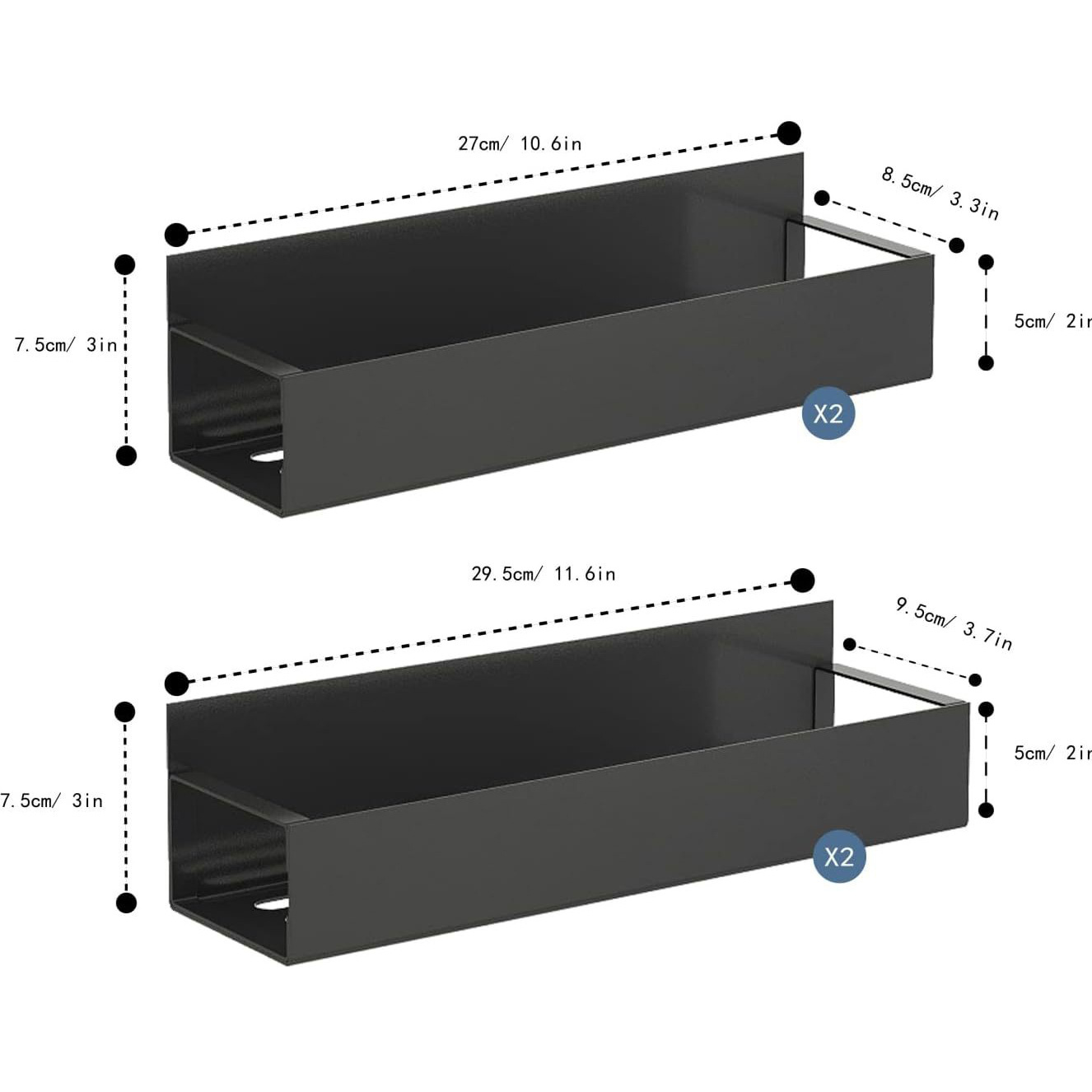 Refrigerador de absorción magnética estante de almacenamiento sin perforación estante de condimento percha lateral del refrigerador estante de almacenamiento de artículos de cocina acabado multifuncional
