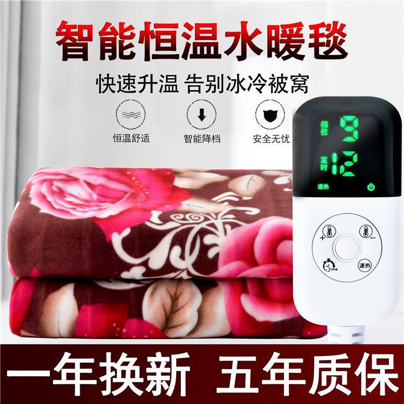 水暖电热毯水暖毯水暖电褥子双人双控调温水循环水暖炕安全加厚