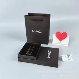 专柜mac口红礼盒香水盒魅家口红礼品袋唇膏手提袋空盒子购物礼袋