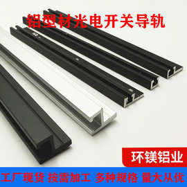 铝型材导轨19*6h型光电F型开关导轨带肩安铝合金