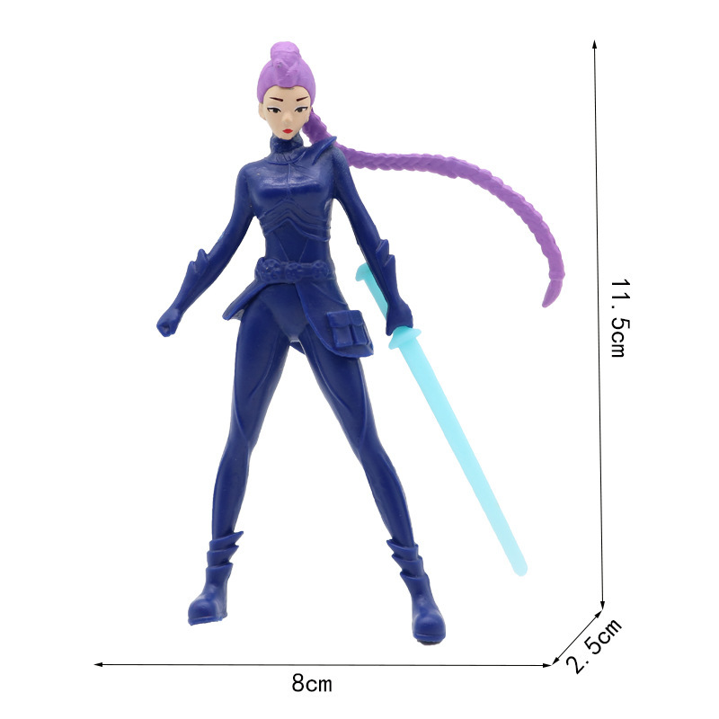 跨境 2-4.5寸猎魔女团手办明星老虎公仔周边游戏玩偶模型桌面摆件|undefined
