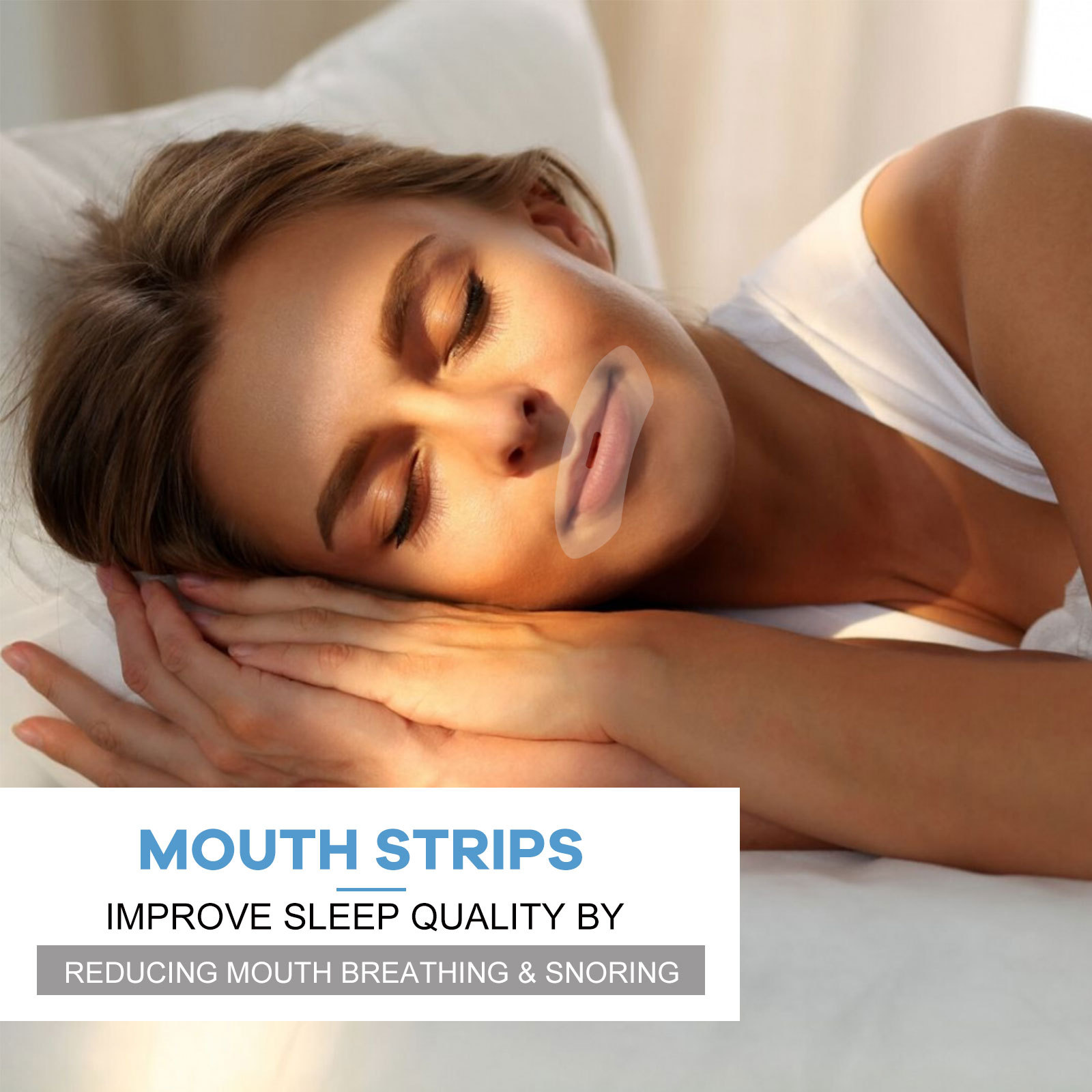 South Moon Anti-Snoring Sleep Patch Open mouth breathing and closed mouth anti-snoring anti-snoring sleep patch_voghion.com