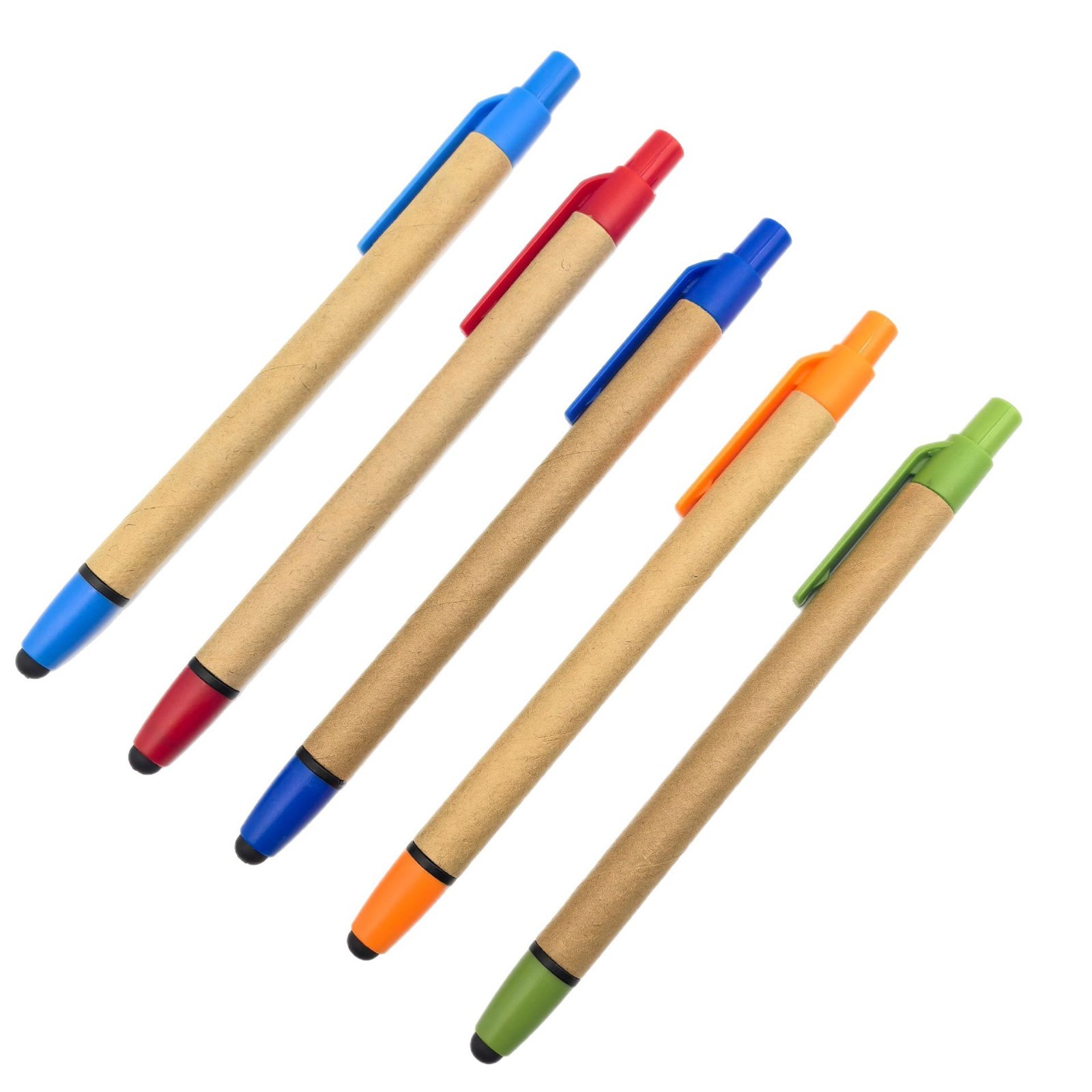 Suministro de publicidad lápiz de tubo de papel ecológico lápiz de condensador lápiz táctil lápiz de color ecológico lápiz táctil mayorista