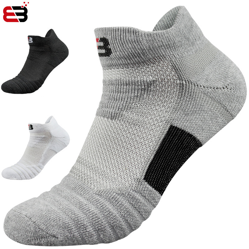 Elite Basketball Socks Men's Short Socks Thickeneded Towel Bottom Boat Socks Women's Large Size Outdoor Running Terry Kidsren's Sports Socks