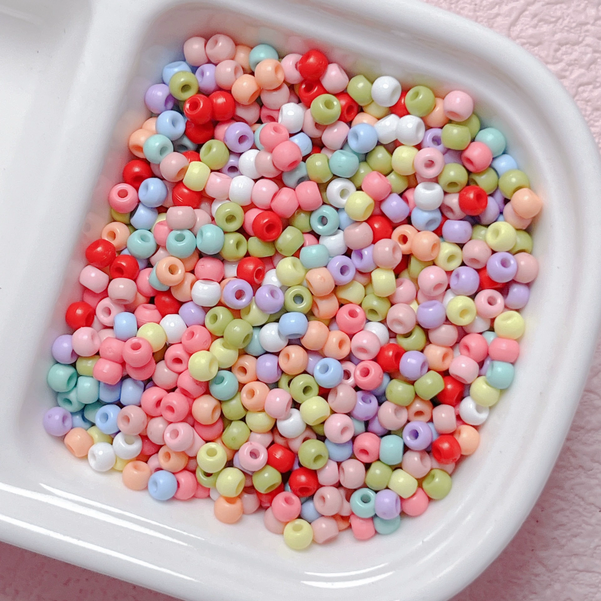 Acrylic quality round beads, mobile phone, chain, beaded bracelet, accessories, wide color palette