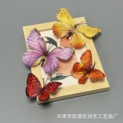 模擬 3D 蝶の花模擬造花 DIY 蝶のカラフルな人気の蝶の装飾クリエイティブジュエリー工場卸売