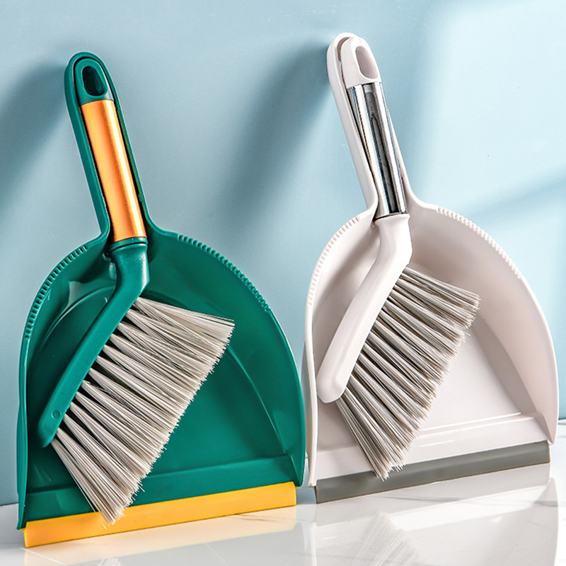 Dustpan Broom Set Desktop Mini Broom Household Keyboard Brush Plastic Shovel Brush Combination Creative Cleaning Tool