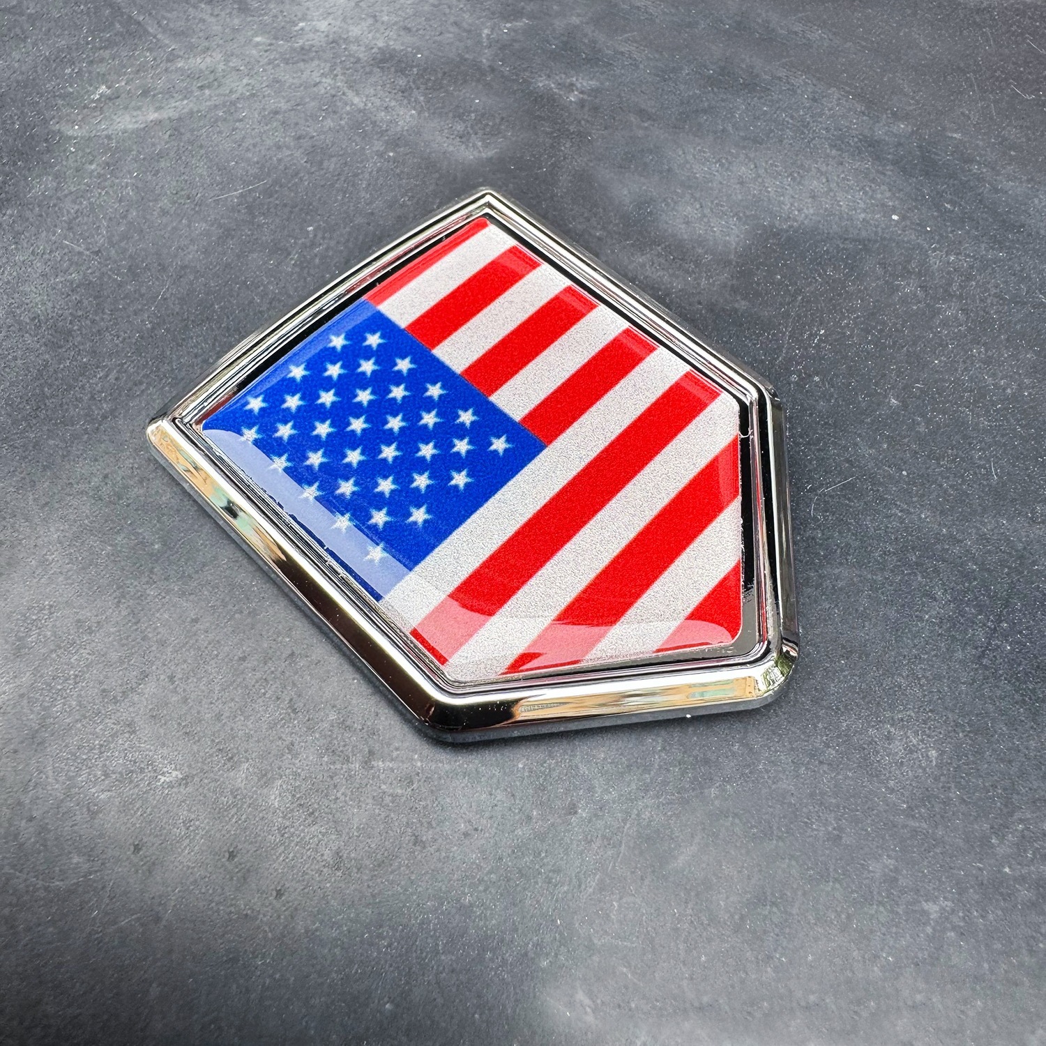 Amazon bandera nacional logotipo de automóvil de metal 3D estereoscópico bandera nacional auto etiqueta pegatinas mini etiqueta transfronteriza