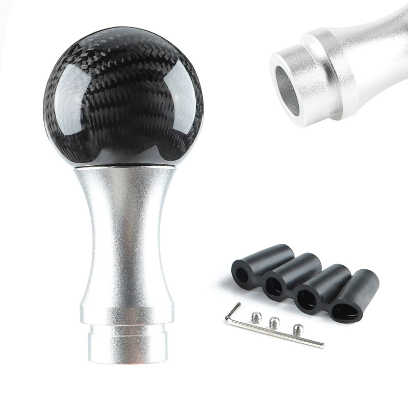 Автозапчасти, шарик из настоящего углеродного волокна, ручная ручка автоматического переключения передач, головка палка