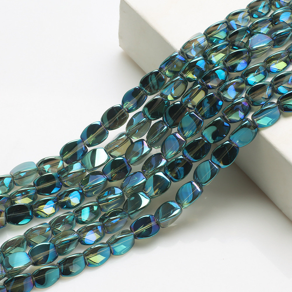 32g Weight Beads Jewelry Making Type 10 * 12mm Jewelry Making Size DIY Jewelry Accessories Classification 20 PCS/Package Quantity glass Material Irregular Pattern Plating Design Simple Style Style 20 PCS/Package 10 * 12mm Glass Irregular DIY Jewelry Accessories Beads 5