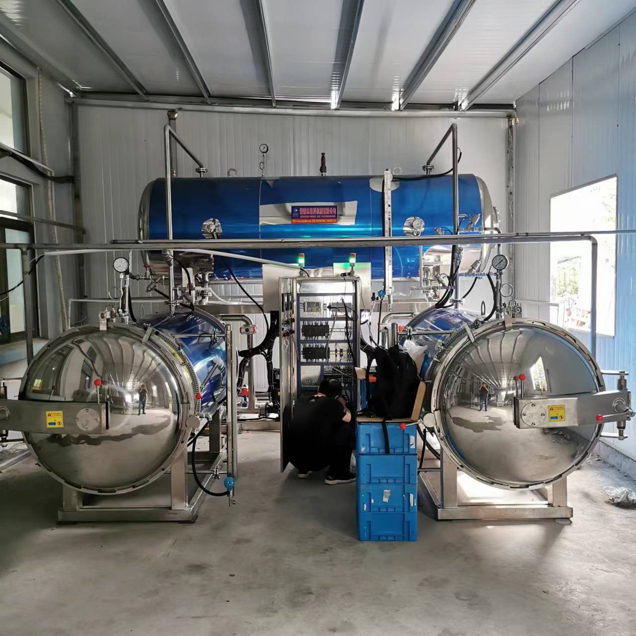 宠物食品杀菌锅宠物罐头高温杀菌釜猫粮双层水浴式灭菌设备