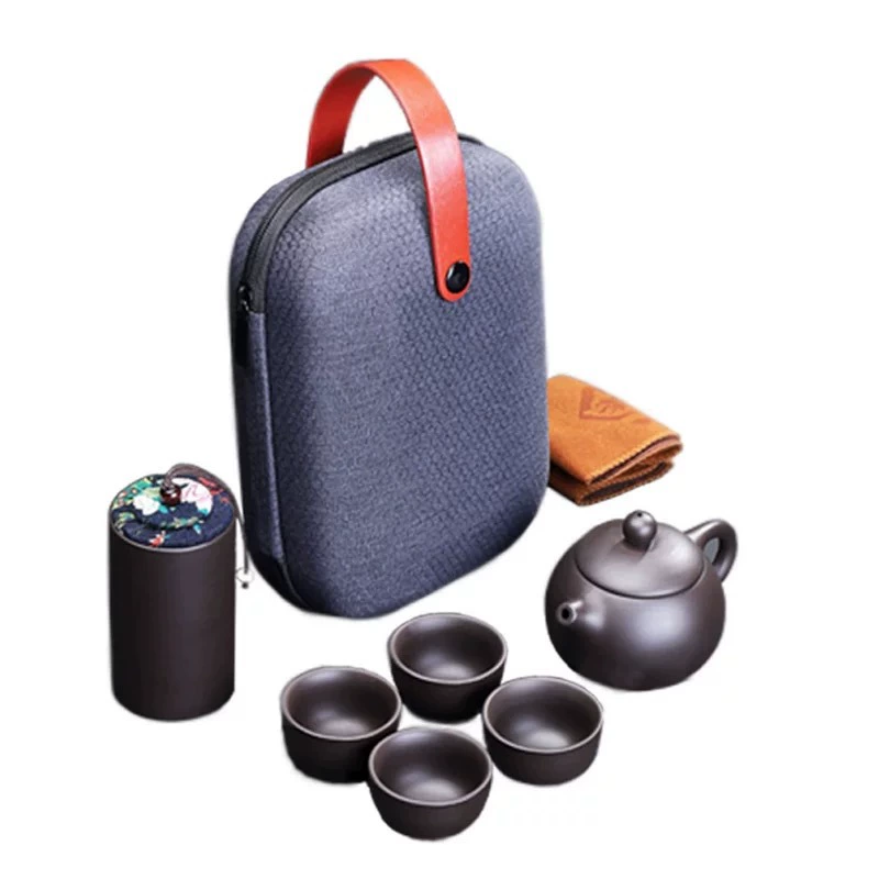 Handheld tea set for traveling, travel storage system