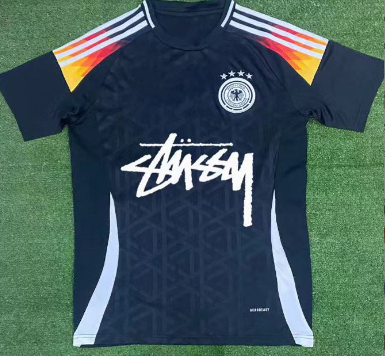 Stussy Jersey Brasil Flamengo Italia Edición conmemorativa Portugal París Francia Uniforme de fútbol