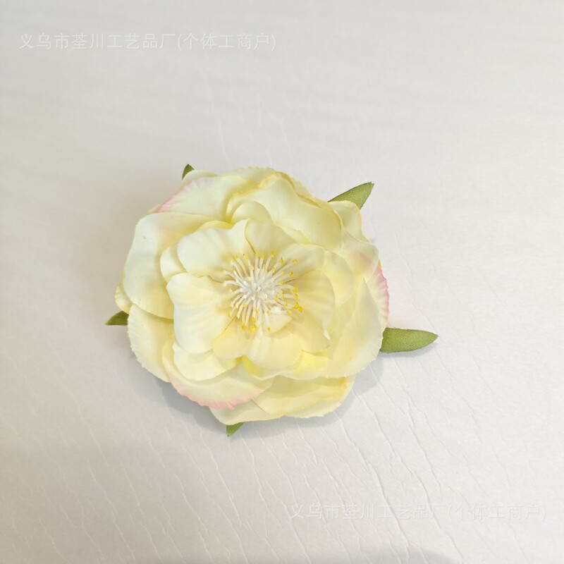 6cm椿の花輪飾りDIY漢服頭飾り花アーチフラワーアレンジメント飾り付け造花模造花輪|undefined