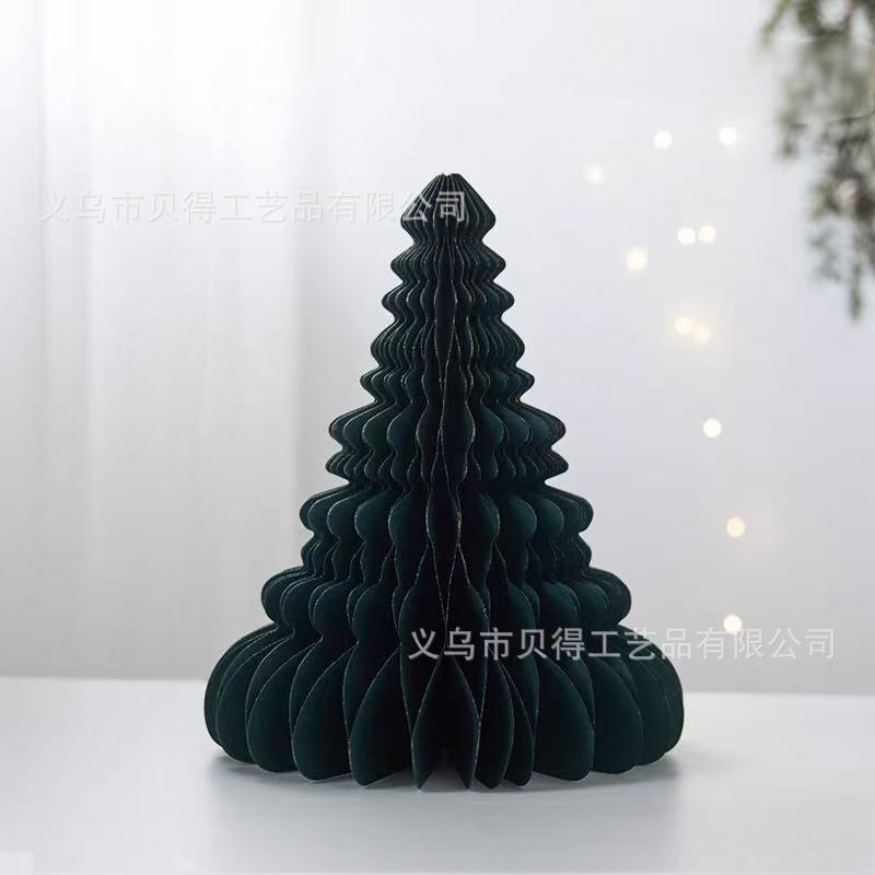 Decoraciones de Navidad, adornos de árbol de Navidad, colgantes de Navidad plegables, adornos de árbol de Navidad, árbol de mesa, árbol de Navidad
