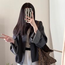 美式复古感气质女秋冬季新款宽松设计感休闲夹克上衣外套