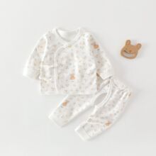 新生婴儿儿衣服纯棉和尚服套装夏季宝宝薄分体夏装空调服安阳童装